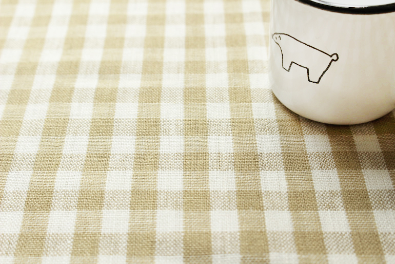 linen gingham photo リネンギンガム